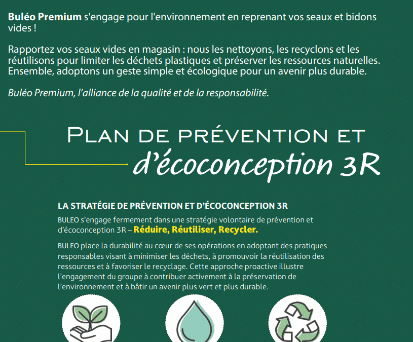 Plan de prévention et d’éco-conception 3D